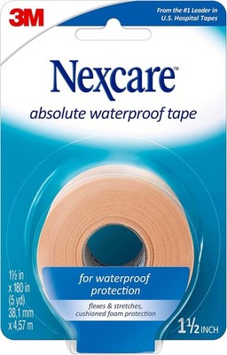 Nexcare Absolute Waterproof Tape, Flexible Fo Medical Tape, Ses