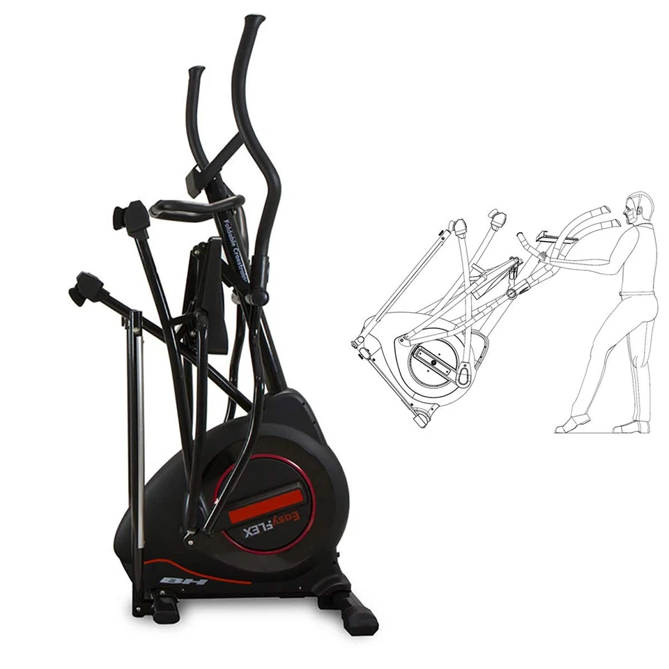 BH Fitness EasyFlex G852 Folding Cross Trainer Elliptical Cardio Machine Gym - Image 4 of 4