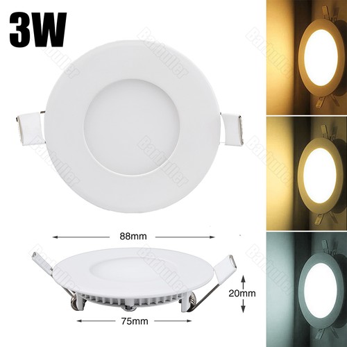 Ultraslim 3W 9W 12W 15W 18W 24W LED Panel Downlight Einbauleuchte Deckenleuchte - Bild 13 von 20
