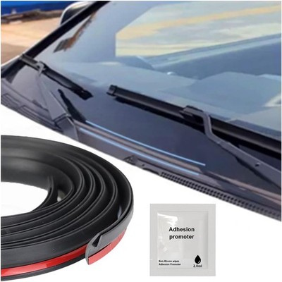 Front Windshield Rubber Seal Strip, 1.7M/5.6FT Weather Stripping S Size: 5.6FT