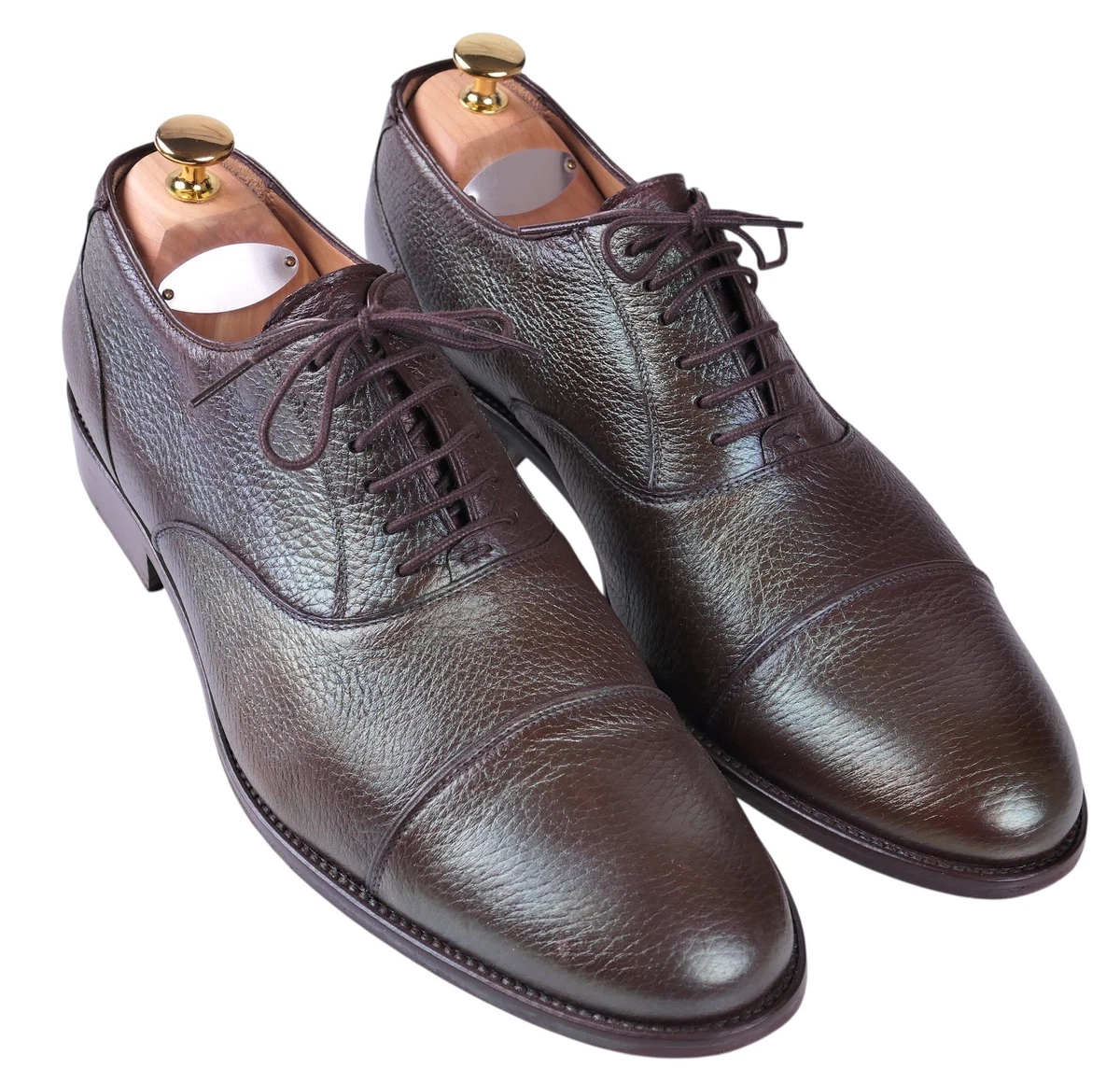 RARE BELTRAMINI DEERSKIN LEATHER SHOES, NEW SZ-7 Vieques Mid Brown Deerskin main image 4