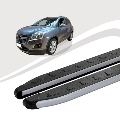 Trittbretter passend für Chevrolet Trax ab Baujahr 12/2012 DOLU Silber mIt ABE