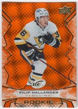 2022-23 Upper Deck Ice Orange FILIP HALLANDER 129 Pittsburgh Penguins UD SP RC