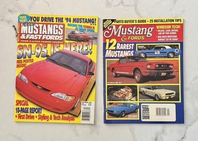 Muscle Mustangs & Fast Fords Magazine. Lot Of 2 Vintage Sept Dec 1993 Cobra GT