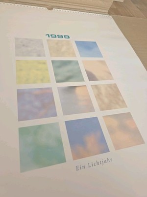 Carl Zeiss Kalender 1999 Ein Lichtjahr OVP Sammlerkalender Design Weinhold