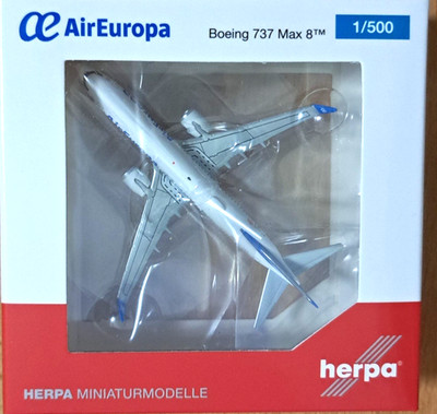 Herpa Wings 1:500  Boeing 737 Max 8  Air Europa EC-OGS