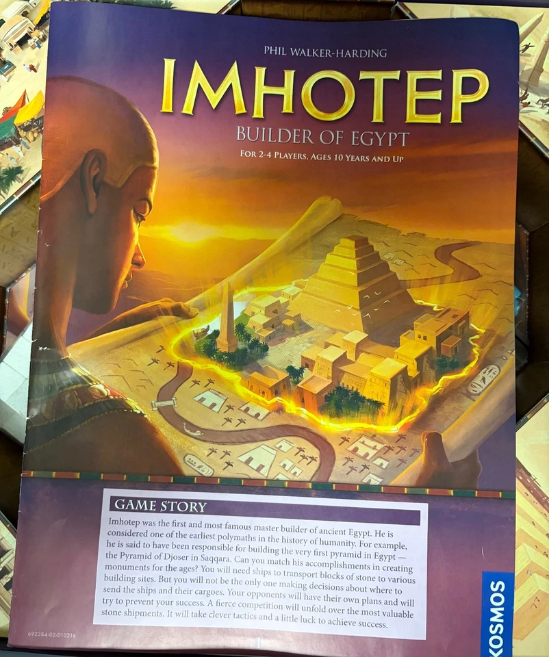 Imhotep Builder of Egypt Board Game Kosmos 692384 100% Complete - Image 3 of 3