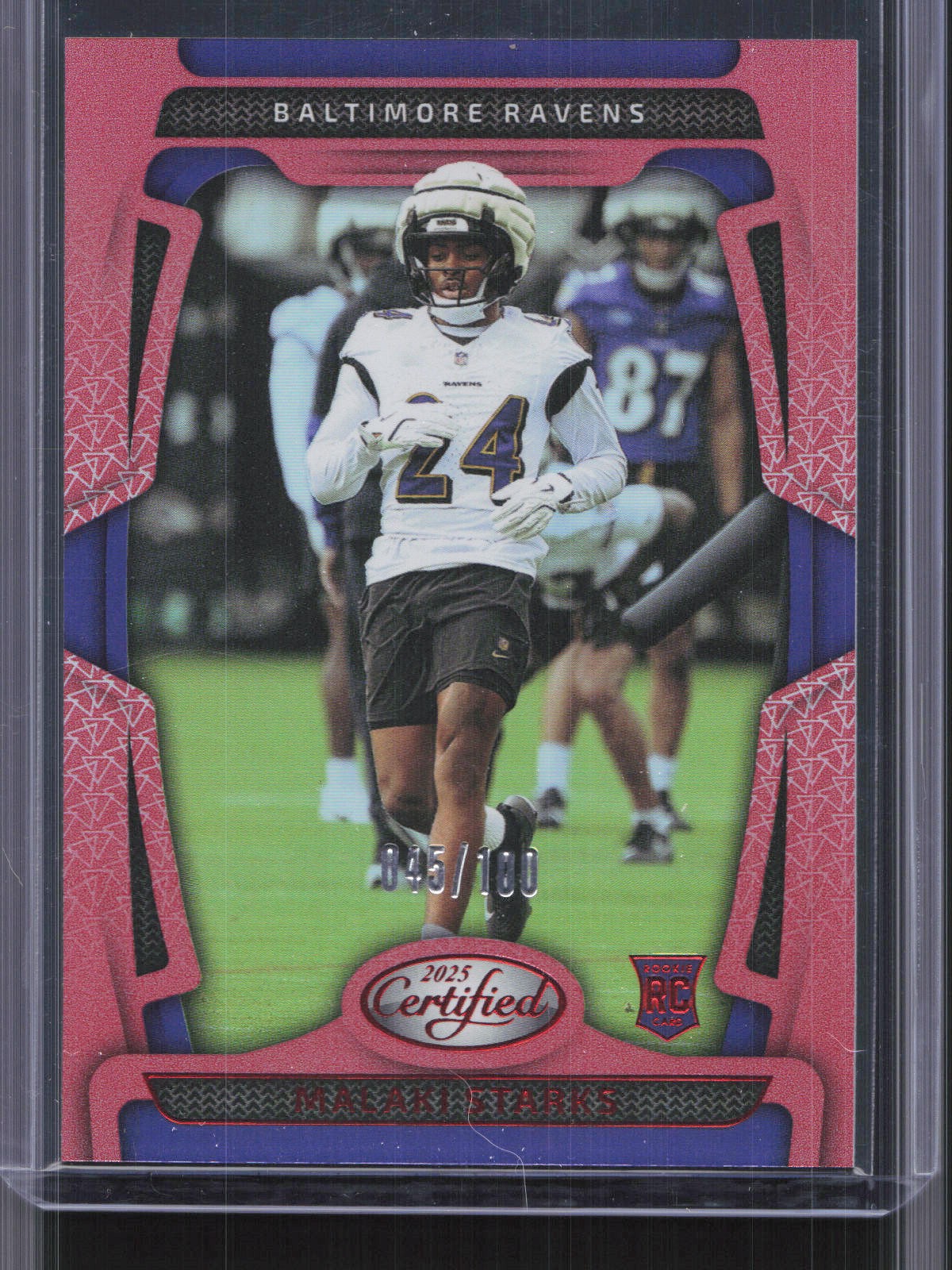 2025 Panini Certified #103 Malaki Starks Mirror Red #/100