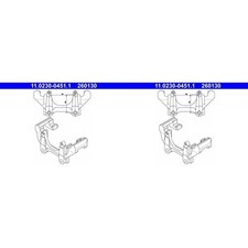 2X ATE BREMSSATTEL HALTER TRÄGER VORNE passend für AUDI A3 A6 TT SEAT IBIZA