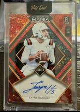 Really Nice RARE Layne Hatcher Wild Card Auto Mania RC, Auto, 1/1 Card MINT
