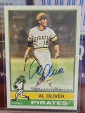 2025 Topps Heritage High Number Al Oliver Real One Auto Blue Ink #ROA-AO