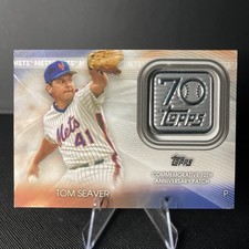 2021 Topps -Topps 70th Anniversary Manufactured Logo Patches Tom Seaver #70LP-TS