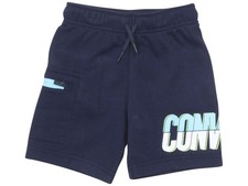 Converse Little Boy's Shorts Fleece Logo Cargo Athletic Obsidian