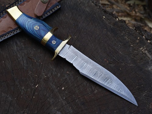 Custom Hand Made 12" Jagdmesser Damastklinge Bowiemesser mit Scheide _BL-3049 - Bild 7 von 21