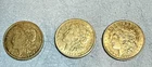 1921-P, D, S Morgan Silver Dollars Set - Last Year of Issue 90%