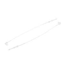 500pcs Snap Lock Security Loop Plastic Tag Fastener Clear