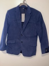 Banana Republic Navy Blue 2 Button Standard Cotton Blazer 542252 NWT 40 Short