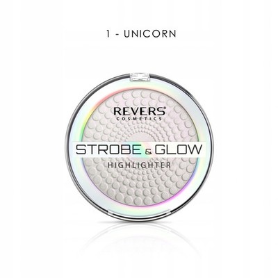 Revers Strobe & Glow 01 - gepresster Highlighter fürs Gesicht, 8 g
