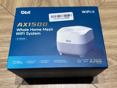 DBIT AX1500 WiFi 6 Mesh Wi-Fi System | 2,100 Sq Ft Coverage & 120 Devices