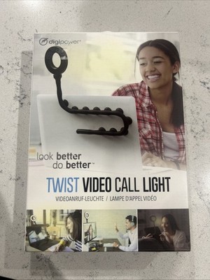Digi Power Twist Video Call Light for Computer Tablet Laptop Ring Light Adjusts