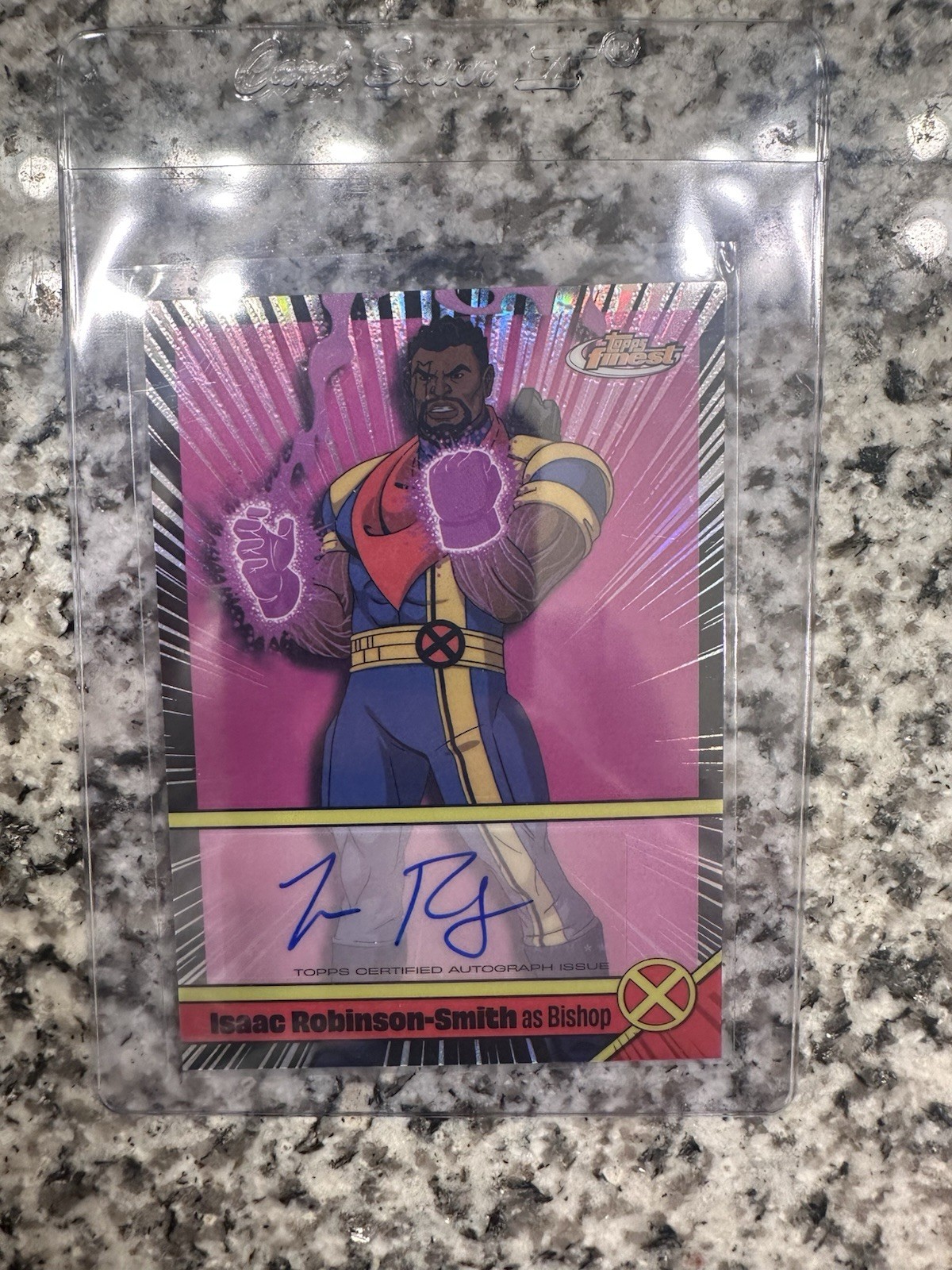 2025 Topps Finest X-Men '97 Bishop Voice Actor Auto Issac Robinson-Smith #VA-IR