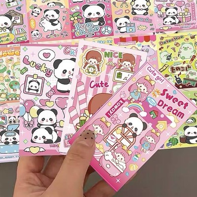 20Sheets Random Cute Cartoon Photocard DIY Decor Gift Sealing Stickers 1.9x3inch