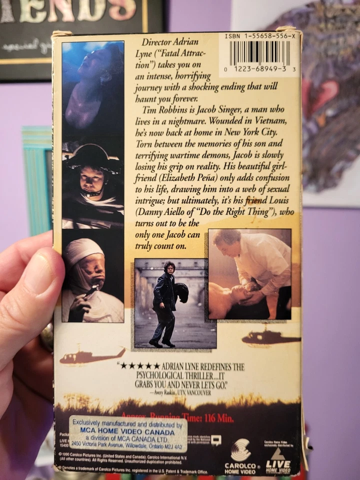 Jacob's Ladder VHS (1990) Carolco Home Video Release - Image 2 of 4