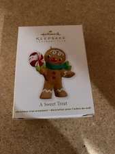 Hallmark Keepsake Ornament 2011 A Sweet Treat Gingerbread Man Boy Peppermint