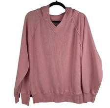 American Eagle This Feels Seriously Lived In Hooded Sweatshirt S Oversized Pink