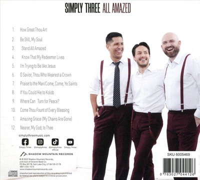 SIMPLY THREE - ALL AMAZED NEW CD