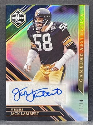 2022 Panini Limited - Jack Lambert - Gameday Aesthetics Autograph Gold AUTO /10