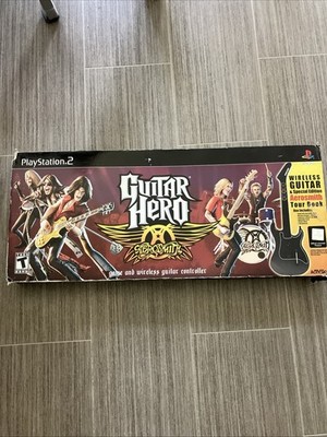 PlayStation 2 Guitar Hero Aerosmith Game Wireless Guitar Bundle