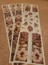Creative Memories~Set of 3 Floral Border Stickers for scrapbooking/crafts