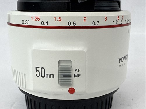 Obiettivo Yongnuo YN50mm f/1.8 II bianco per Canon attacco EF ottime condizioni funzionante - Foto 3 di 10