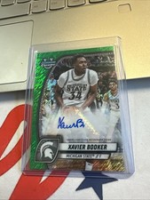 2024-25 Bowman U Chrome-Prospect Autographs Xavier Booker Green Shimmer RC-AU