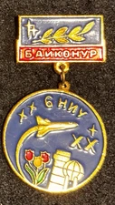 RARE SPACE VETERAN MEDAL Baikonur Cosmodrome Kazakhstan BASE SPACE SHIP BURAN 67