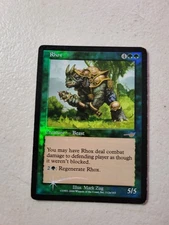 1x FOIL Rhox Heavily Played Nemesis Mtg Magic x1 HP Free Shipping