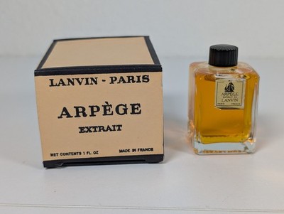 LANVIN ARPEGE Extrait De Parfum 1oz 30ml Splash Vtg France Perfume Full With Box