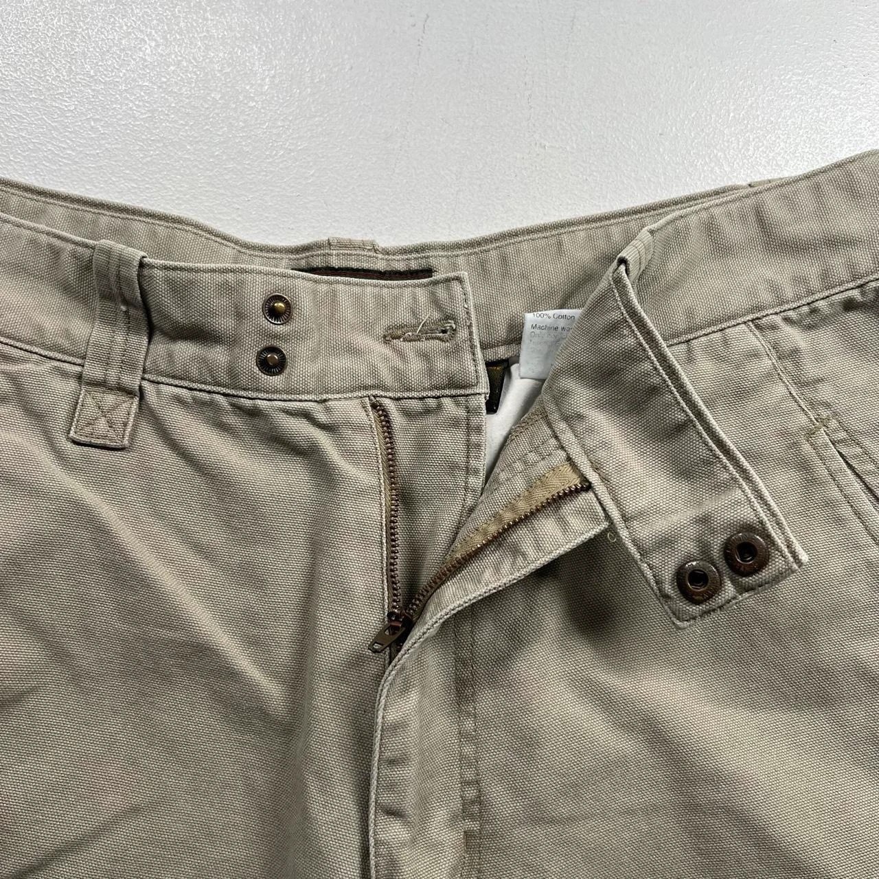 Pantaloncini cargo Timberland Y2K beige cotone tela taglia 34 casual utility lavoro foto 4