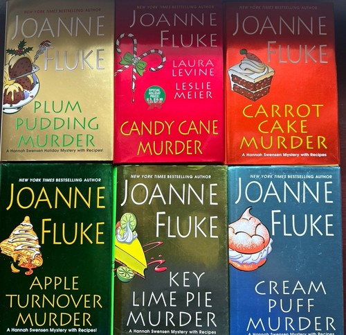 Joanne fluke Paperback Book lot Cozy Mystery Lot Of 6 HARDCOVER - Picture 1 of 6