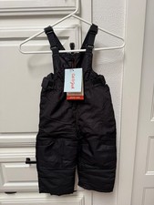 Cat  Jack Toddler 2T Navy Insulated Snow Bib Overalls Black