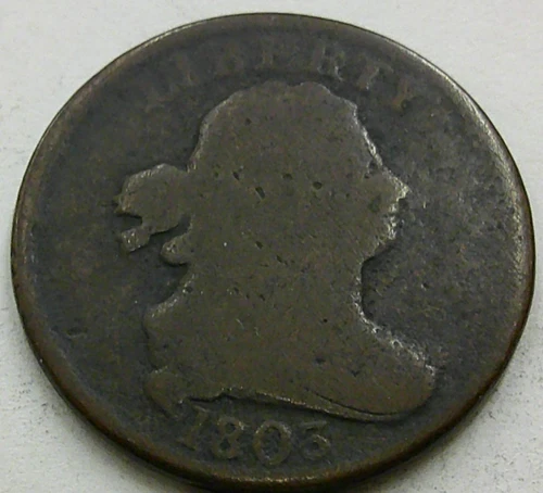 Photo of a 1803-P Half Cent from an eBay listing that sold on Jul 22, 2026