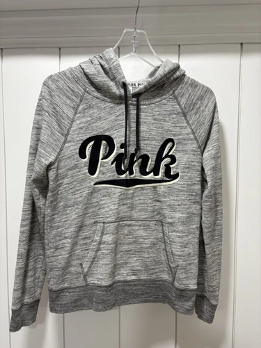 UNDERCOVER Felpa con cappuccio Victoria's Secret rosa grigio taglia S