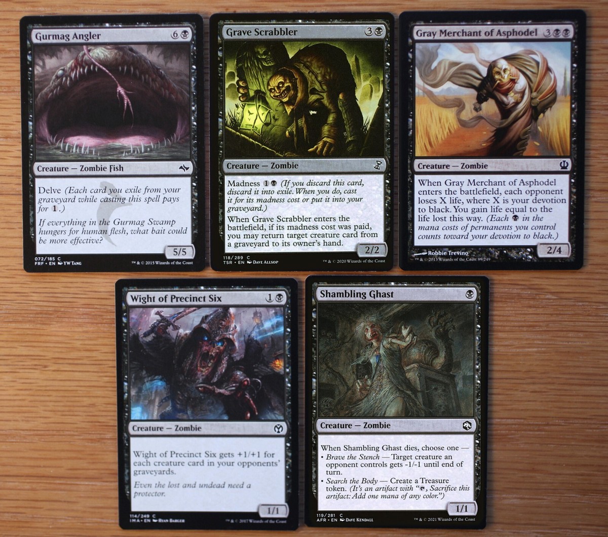mtgまとめ売り⑥ Magic MTG Lot 10 Black Zombie Creatures Commander Deck Build NM