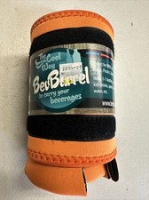 Bevbarrel Orange Beverage Holder Tailgate Bachelor Party Holds Cans/Beer Bottles