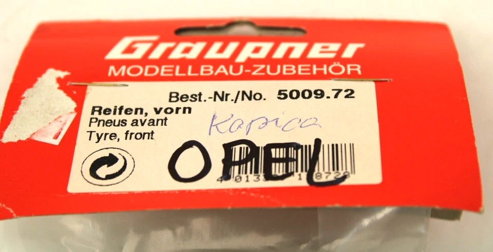 Graupner RC Modellbau Reifen vorn 5009.2 in OVP , D3.12.6 - Bild 2 von 4