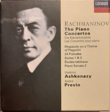 Rachmaninov The Piano Concertos CD 6 Discs London Vladimir Ashkenazy
