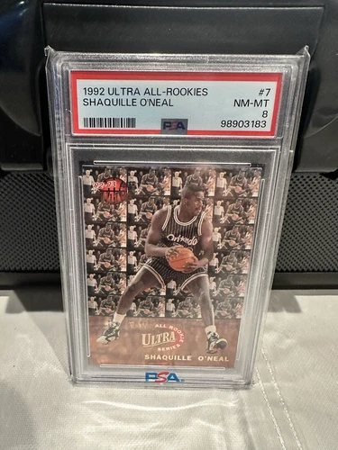 1992-93 Fleer Ultra - All Rookie Series #7 Shaquille O'Neal (RC) PSA 8