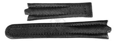 Ebel Sportwave Replacement Black Leather Watch Band 22mm