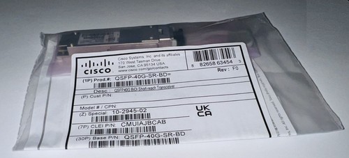 CISCO QSFP-40G-SR-BD neuf - Photo 1 sur 1